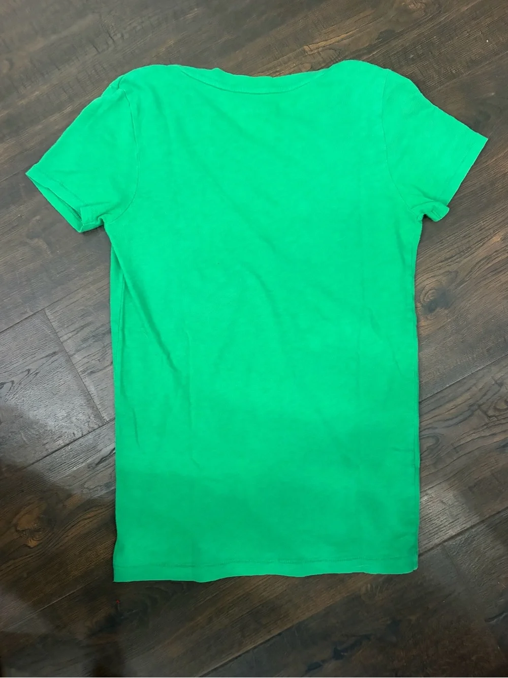 J. Crew Bright Green V-Neck Short Sleeve Tee